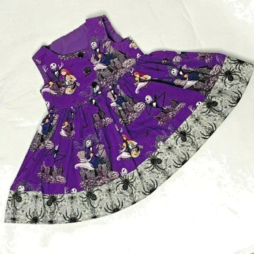 Nightmare Before Christmas Twirl Dress 18m Purple